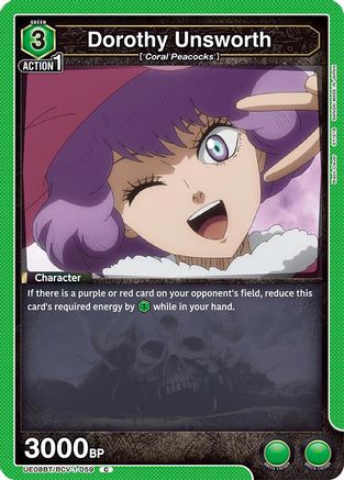 Image of Dorothy Unsworth (UE08BT/BCV-1-059) - UE08BT Black Clover
