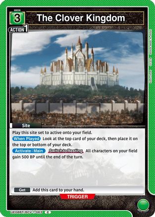 Image of The Clover Kingdom (UE08BT/BCV-1-063) - UE08BT Black Clover