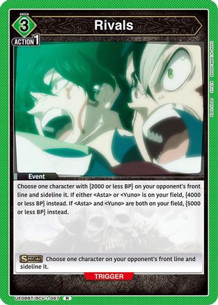 Image of Rivals (UE08BT/BCV-1-067) - UE08BT Black Clover Foil