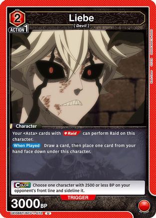 Image of Liebe (UE08BT/BCV-1-072) - UE08BT Black Clover
