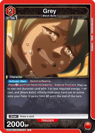 Image of Grey (076) (UE08BT/BCV-1-076) - UE08BT Black Clover