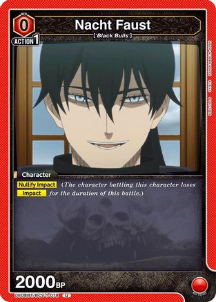 Image of Nacht Faust (078) (UE08BT/BCV-1-078) - UE08BT Black Clover