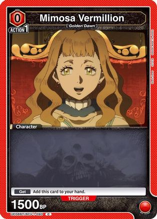Image of Mimosa Vermillion (090) (UE08BT/BCV-1-090) - UE08BT Black Clover