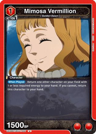 Image of Mimosa Vermillion (091) (UE08BT/BCV-1-091) - UE08BT Black Clover