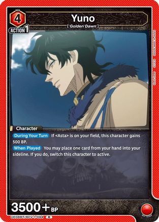 Image of Yuno (094) (UE08BT/BCV-1-094) - UE08BT Black Clover Foil