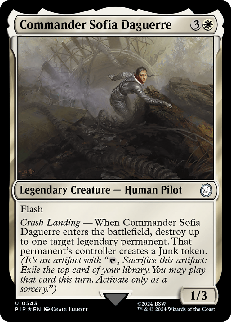 Image of Commander Sofia Daguerre (Surge Foil) (PIP-543) - Fallout Foil