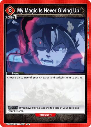 Image of My Magic Is Never Giving Up! (UE08BT/BCV-1-096) - UE08BT Black Clover