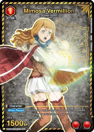 Image of Mimosa Vermillion (091) (U*) (UE08BT/BCV-1-091) - UE08BT Black Clover Foil