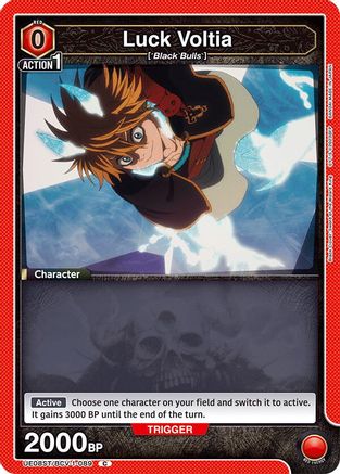 Image of Luck Voltia (UE08ST/BCV-1-089) - UE08ST Black Clover Starter Deck