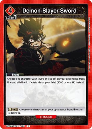 Image of Demon-Slayer Sword (UE08ST/BCV-1-100) - UE08ST Black Clover Starter Deck