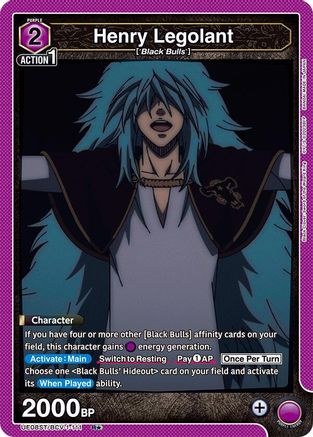 Image of Henry Legolant (R*) (UE08ST/BCV-1-111) - UE08ST Black Clover Starter Deck Foil
