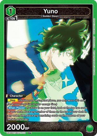 Image of Yuno (113) (R*) (UE08ST/BCV-1-113) - UE08ST Black Clover Starter Deck Foil