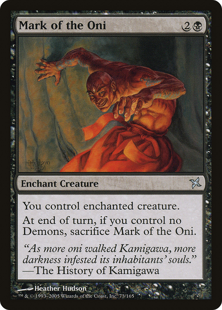 Image of Mark of the Oni (BOK-073) - Betrayers of Kamigawa