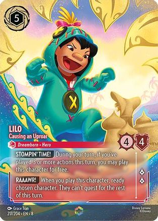 Image of Lilo - Causing an Uproar (Enchanted) (217/204) - Reign of Jafar Holofoil