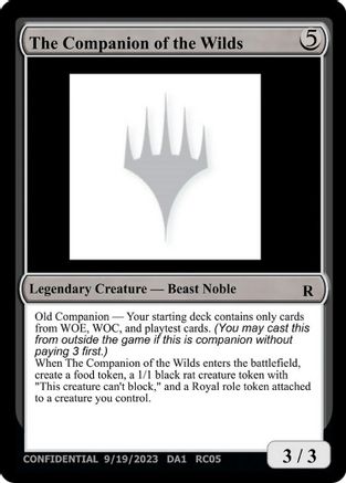 Image of The Companion of the Wilds (-) - Un-Known Event Playtest Cards