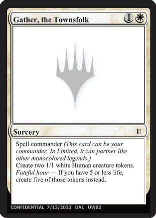 Image of Gather, the Townsfolk (-) - Un-Known Event Playtest Cards