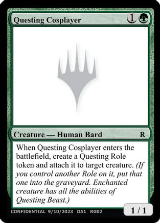 Image of Questing Cosplayer (-) - Un-Known Event Playtest Cards