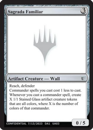 Image of Sagrada Familiar (-) - Un-Known Event Playtest Cards