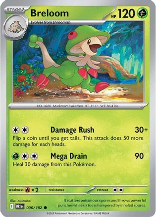 Image of Breloom 006  SV10 Destined Rivals - Common