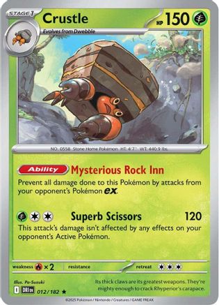 Image of Crustle 012/182  - Holofoil SV10 Destined Rivals - Rare