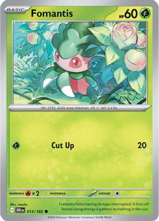 Image of Fomantis 013  SV10 Destined Rivals - Common