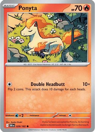 Image of Ponyta 029  SV10 Destined Rivals - Common