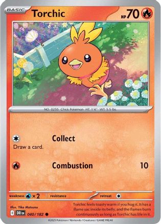 Image of Torchic 040  - Reverse Holofoil SV10 Destined Rivals - Common