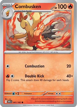 Image of Combusken 041  - Reverse Holofoil SV10 Destined Rivals - Common