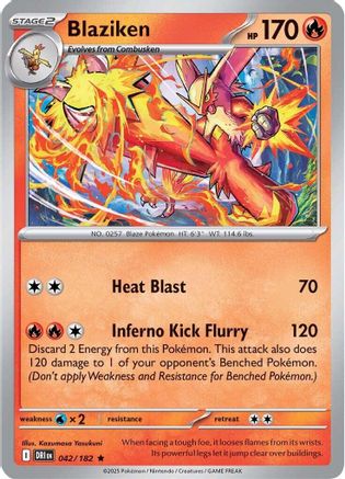 Image of Blaziken 042/182  - Holofoil SV10 Destined Rivals - Rare