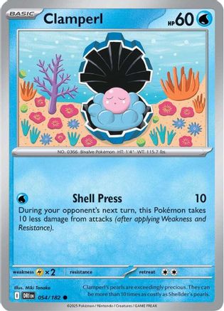 Image of Clamperl 054/182  SV10 Destined Rivals - Common