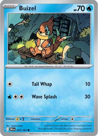 Image of Buizel 057  - Reverse Holofoil SV10 Destined Rivals - Common