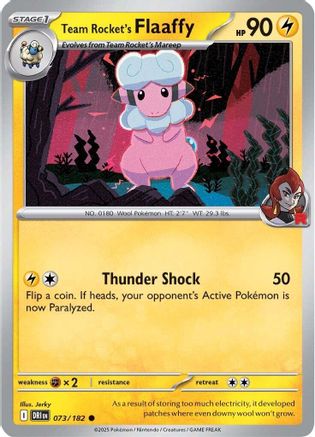 Image of Team Rocket's Flaaffy 073  SV10 Destined Rivals - Common