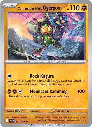 Image of Cornerstone Mask Ogerpon 111  SV10 Destined Rivals - Uncommon