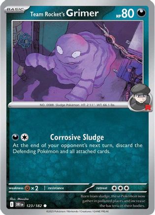 Image of Team Rocket's Grimer 123  SV10 Destined Rivals - Common