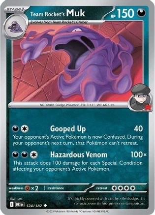 Image of Team Rocket's Muk 124  SV10 Destined Rivals - Uncommon