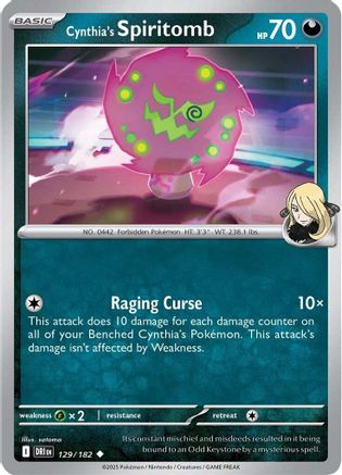 Image of Cynthia's Spiritomb 129  SV10 Destined Rivals - Uncommon