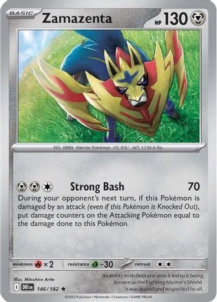 Image of Zamazenta 146/182  - Reverse Holofoil SV10 Destined Rivals - Rare