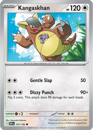 Image of Kangaskhan 151/182  - Reverse Holofoil SV10 Destined Rivals - Common