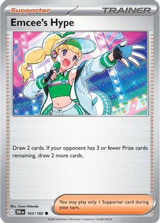 Image of Emcee's Hype 163/182  SV10 Destined Rivals - Common