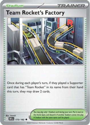 Image of Team Rocket's Factory 173  - Reverse Holofoil SV10 Destined Rivals - Uncommon