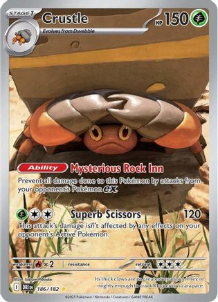Image of Crustle 186/182  - Holofoil SV10 Destined Rivals - Illustration Rare
