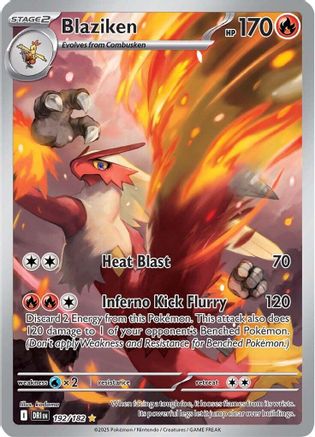 Image of Blaziken 192/182  - Holofoil SV10 Destined Rivals - Illustration Rare