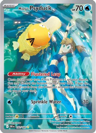 Image of Misty's Psyduck 193/182  - Holofoil SV10 Destined Rivals - Illustration Rare
