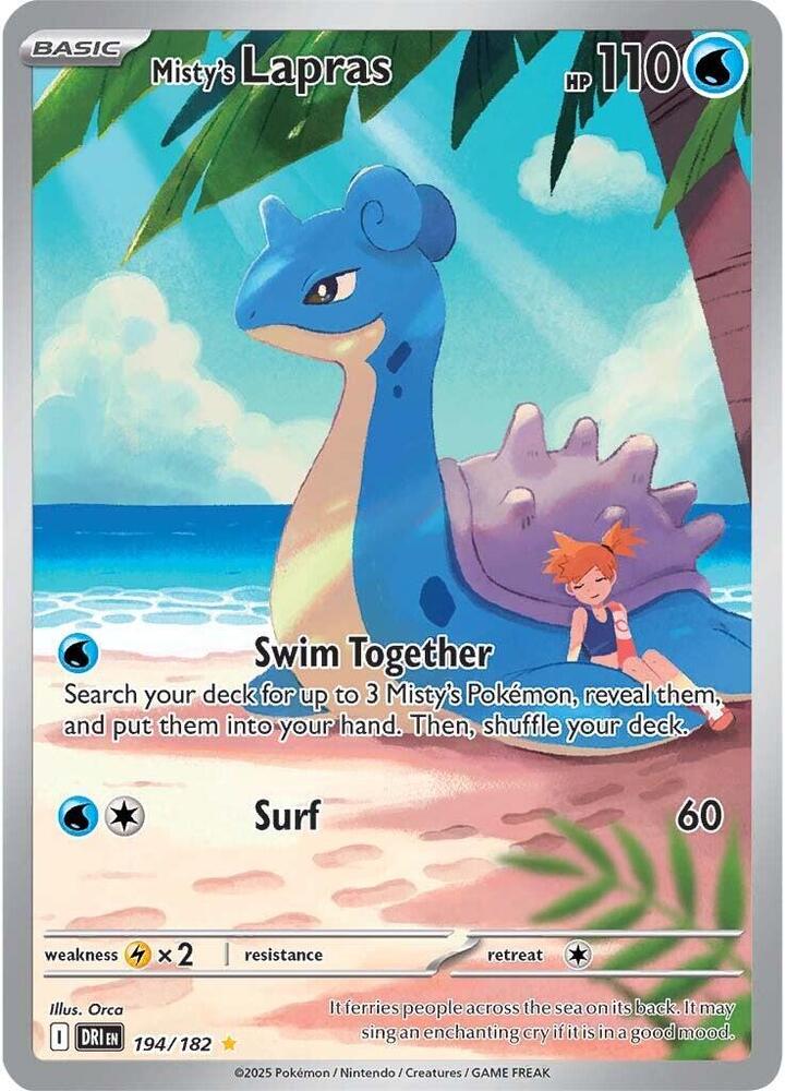 * Misty's Lapras - 194/182 - SV10: Destined Rivals