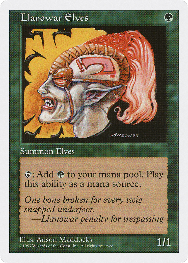 Image of Llanowar Elves (5ED-) - Fifth Edition