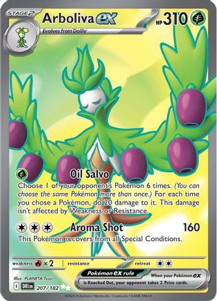 Image of Arboliva ex 207/182  - Holofoil SV10 Destined Rivals - Ultra Rare