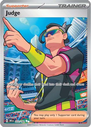 Image of Judge 222/182  - Holofoil SV10 Destined Rivals - Ultra Rare
