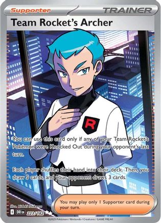Image of Team Rocket's Archer 223/182  - Holofoil SV10 Destined Rivals - Ultra Rare