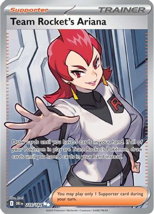Image of Team Rocket's Ariana 224/182  - Holofoil SV10 Destined Rivals - Ultra Rare