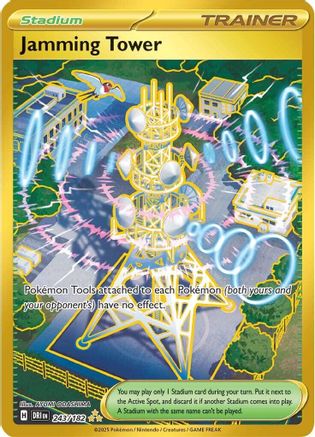 Image of Jamming Tower 243  - Holofoil SV10 Destined Rivals - Hyper Rare